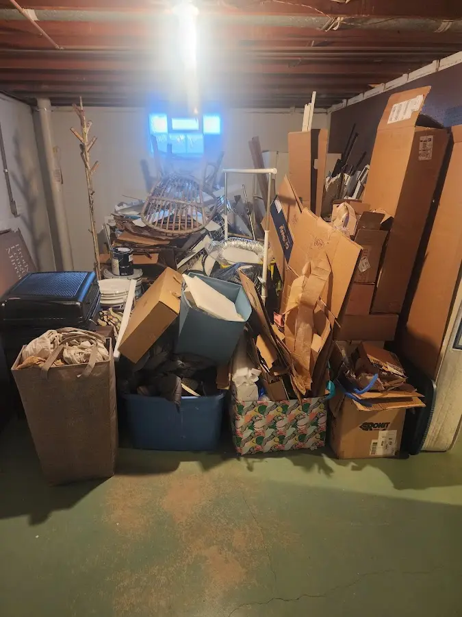 Roll-off dumpster container at job site for Concrete Dumpster Rental in North Greenbush